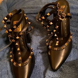 Studded heels